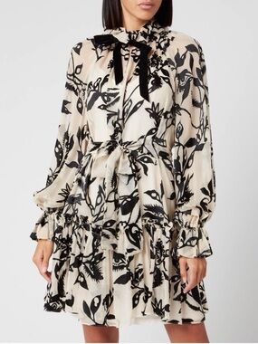 zimmermann glassy safari mini dress ZIMMERMANN Multi Postcard Print Linen GLASSY SAFARI Mini Dress 3 10US